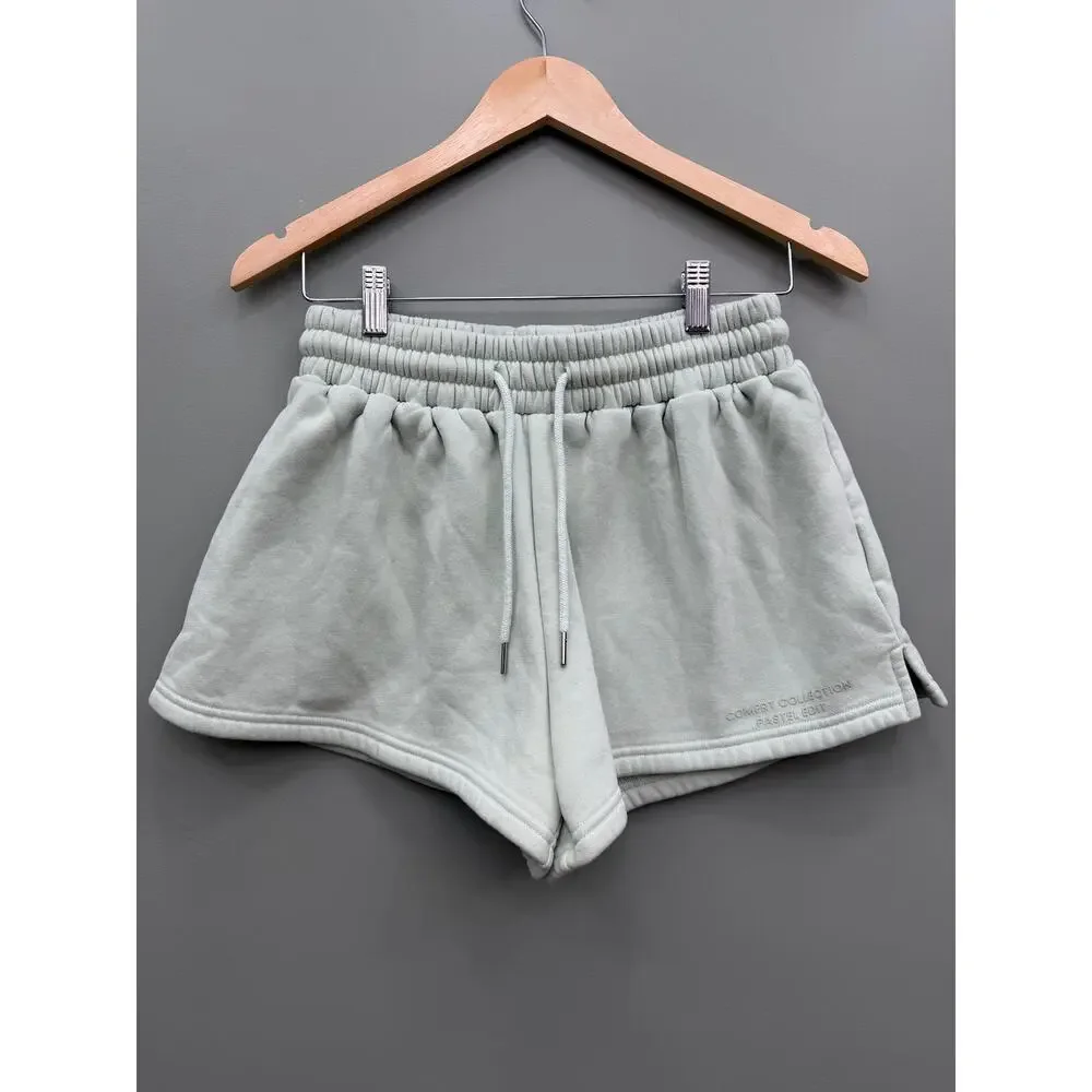 Comfrt Pastel Edit Fleece Lounge Shorts Mint Green Size M - Picture 2 of 6